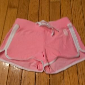 Justice Pink Shorts with White Trim